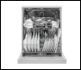 Sealey DH280 Baridi Regular Sized Freestanding Dishwasher 60cm Wide 13 Place Settings - Silver