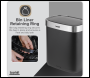Sealey DH281 Sensor Bin 50L - Black/Stainless Steel