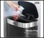 Sealey DH281 Sensor Bin 50L - Black/Stainless Steel