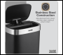 Sealey DH282 Sensor Bin 65L - Black/Stainless Steel