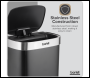 Sealey DH283 Sensor Bin 80L - Black/Stainless Steel
