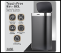 Sealey DH283 Baridi Sensor Bin 80L - Black/Stainless Steel