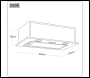 Sealey DH285 Baridi Cooker Hood with 5 Layer Filter 52cm - Black