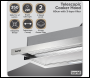 Sealey DH286 Baridi Telescopic Cooker Hood with Aluminium Filters 60cm - Stainless Steel