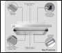 Sealey DH286 Baridi Telescopic Cooker Hood with Aluminium Filters 60cm - Stainless Steel