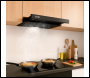 Sealey DH287 Baridi Telescopic Cooker Hood with Aluminium Filters 60cm - Black