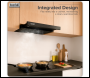 Sealey DH287 Baridi Telescopic Cooker Hood with Aluminium Filters 60cm - Black
