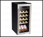 Sealey DH29 Baridi 18 Bottle Wine Fridge & Cooler - Stainless Steel