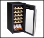 Sealey DH29 Baridi 18 Bottle Wine Fridge & Cooler - Stainless Steel