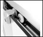 Sealey DH292 Sliding Shower Door 1000 x 1850mm, 6mm Tempered Glass, Reversible - Chrome