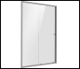 Sealey DH292 Sliding Shower Door 1000 x 1850mm, 6mm Tempered Glass, Reversible - Chrome
