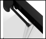 Sealey DH293 Sliding Shower Door 1000 x 1850mm, 6mm Tempered Glass, Reversible - Black