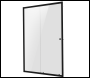 Sealey DH293 Sliding Shower Door 1000 x 1850mm, 6mm Tempered Glass, Reversible - Black