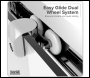Sealey DH294 Sliding Shower Door 1200 x 1850mm, 6mm Tempered Glass, Reversible - Chrome