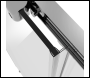 Sealey DH295 Sliding Shower Door 1200 x 1850mm, 6mm Tempered Glass, Reversible - Black