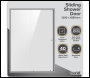Sealey DH294 Sliding Shower Door 1200 x 1850mm, 6mm Tempered Glass, Reversible - Chrome