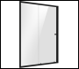 Sealey DH295 Sliding Shower Door 1200 x 1850mm, 6mm Tempered Glass, Reversible - Black