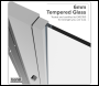 Sealey DH296 Baridi Side Panel for Sliding Shower Doors, 6mm Tempered Glass - Chrome