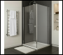 Sealey DH296 Baridi Side Panel for Sliding Shower Doors, 6mm Tempered Glass - Chrome