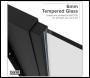 Sealey DH297 Side Panel for Sliding Shower Doors, 6mm Tempered Glass - Black