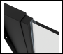 Sealey DH297 Side Panel for Sliding Shower Doors, 6mm Tempered Glass - Black