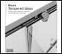 Sealey DH298 Corner Shower Entry Enclosure 800 x 800 x 1850mm with 6mm Tempered Glass - Chrome