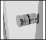 Sealey DH298 Corner Shower Entry Enclosure 800 x 800 x 1850mm with 6mm Tempered Glass - Chrome
