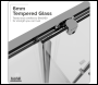 Sealey DH299 Corner Shower Entry Enclosure 900 x 900 x 1850mm with 6mm Tempered Glass - Chrome