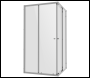 Sealey DH299 Corner Shower Entry Enclosure 900 x 900 x 1850mm with 6mm Tempered Glass - Chrome