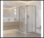 Sealey DH301 Quadrant Shower Entry Enclosure 800 x 800 x 1850mm with 6mm Tempered Glass - Chrome