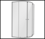 Sealey DH302 Quadrant Shower Entry Enclosure 900 x 900 x 1850mm with 6mm Tempered Glass - Chrome