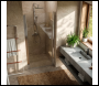 Sealey DH303 Pivot Shower Door 800 x 1850mm, 6mm Tempered Glass, Reversible - Chrome