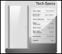 Sealey DH303 Pivot Shower Door 800 x 1850mm, 6mm Tempered Glass, Reversible - Chrome