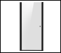 Sealey DH304 Pivot Shower Door 800 x 1850mm, 6mm Tempered Glass, Reversible - Black