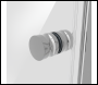 Sealey DH306 Hinged Shower Door 800 x 1850mm, 6mm Tempered Glass, Reversible - Chrome