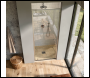 Sealey DH306 Hinged Shower Door 800 x 1850mm, 6mm Tempered Glass, Reversible - Chrome