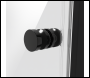 Sealey DH307 Hinged Shower Door 800 x 1850mm, 6mm Tempered Glass, Reversible - Black