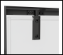 Sealey DH307 Hinged Shower Door 800 x 1850mm, 6mm Tempered Glass, Reversible - Black