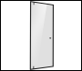 Sealey DH307 Hinged Shower Door 800 x 1850mm, 6mm Tempered Glass, Reversible - Black