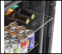 Sealey DH31 Baridi Undercounter Drinks, Beer & Wine Fridge with Wire Shelves, Internal Light & Security Lock 85L - Stainless Steel