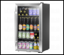 Sealey DH31 Baridi Wine, Beer & Drinks Fridge 85L Capacity - Stainless Steel