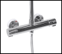 Sealey DH314 Thermostatic Shower Mixer Set, 20cm Round Head, Adjustable Rail - Chrome