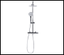 Sealey DH314 Thermostatic Shower Mixer Set, 20cm Round Head, Adjustable Rail - Chrome