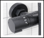 Sealey DH315 Thermostatic Shower Mixer Set, 20cm Round Head, Adjustable Rail - Black