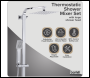 Sealey DH316 Thermostatic Shower Mixer Set, 20x20cm Square Head, Adjustable Rail - Chrome