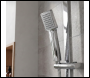 Sealey DH316 Thermostatic Shower Mixer Set, 20x20cm Square Head, Adjustable Rail - Chrome