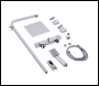 Sealey DH316 Thermostatic Shower Mixer Set, 20x20cm Square Head, Adjustable Rail - Chrome