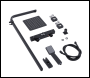 Sealey DH317 Thermostatic Shower Mixer Set, 20x20cm Square Head, Adjustable Rail - Black