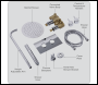 Sealey DH318 Concealed Thermostatic Shower Set 20cm Round Head & Hand Shower - Chrome