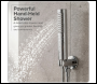 Sealey DH318 Concealed Thermostatic Shower Set 20cm Round Head & Hand Shower - Chrome